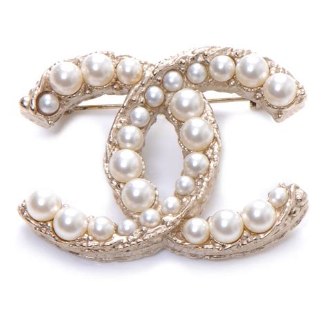 chanel cc pearl brooch|vintage chanel pins brooches.